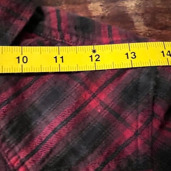 Cody James Red Plaid Western Flannel S - Picture 12 of 14